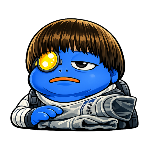 Echo the frog with bowlcut