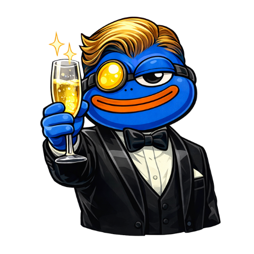 Echo the frog raising a glass